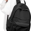 VGCUB school backpack in black, 24 litre waterproof college daypack with a laptop compartment
