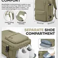 Vacuum Backpack, Khaki: Chest clip, cushioned back and grab handles