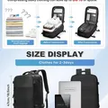 Vacuum Backpack 18×14×8: Dimensions against a 15.6-inch laptop